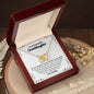 Beautiful Granddaughter 2 toned Interlocking Necklace from Grandma