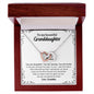 Beautiful Granddaughter 2 toned Interlocking Necklace from Grandma