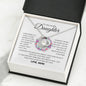 Lovely Daughter Forever Love Necklace From Mom