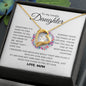 Lovely Daughter Forever Love Necklace From Mom